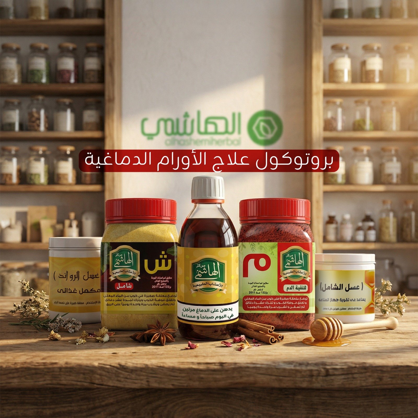 الباقة الطبيعية الآمنة لدعم مرضى الأورام الدماغية